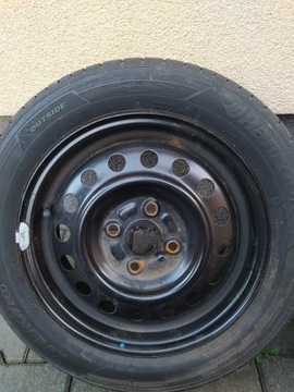 Felgi 14", 4x100 plus opony Citroën, PeugeotToyota