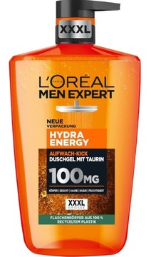 Loreal żel pod prysznic 1l 1000ml Hit MEN Expert