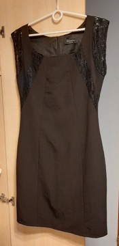 Czarna sukienka z koronką Reserved roz. 36 (S)