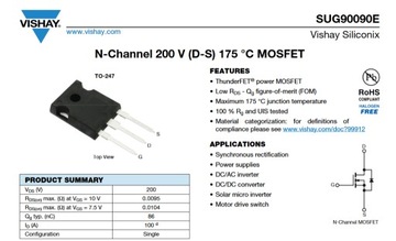 Tranzystory N-MOSFET Vishay G90090E x18 szt