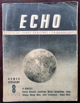 ECHO-1948 NR 8-PRZEGLĄD PRASY-REFERATY