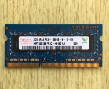 Ram Hynix 2GB 1Rx8 PC3-10600S-9-10-B1