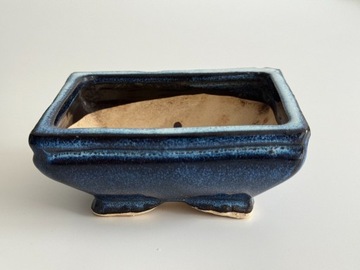 Doniczka do bonsai - niebieska - 11,5 cm