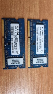 Ram do laptopa ddr3 elpida  4gb+4gb 