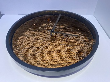 Zegar ścienny Dekor złoty 25cm