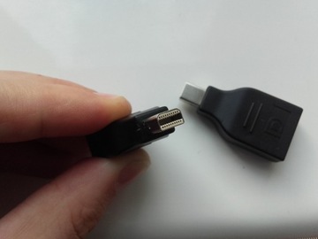 Mini DisplayPort adapter do DisplayPort, przejśció