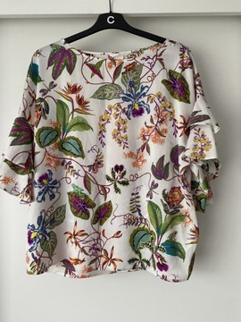 Bluzka letnia zwiewna motyle H&M 42 XL