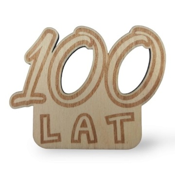 "100 lat" tabliczka