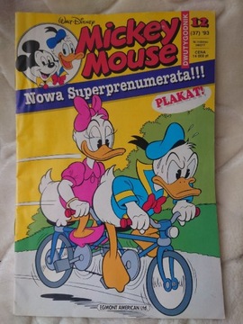 KOMIKS MICKEY MOUSE NR 12/1993 PLUS PLAKAT!!!