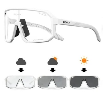 SCVCN fotochromowe sportowe okulary ROWEROWE