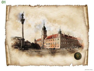 Plakat-grafika "Stara Warszawa" 