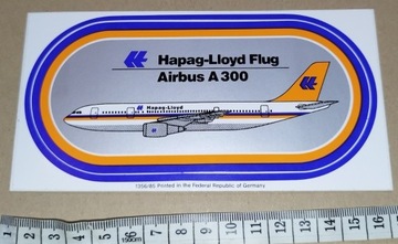 naklejka lotnictwo (23) Hapag-Lloyd A300