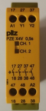 Moduł bezpieczeństwa PILZ PZE X4V 0.5 24VDC 4no 