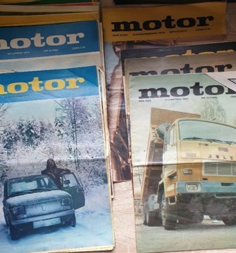 Czasopismo MOTOR z lat 1978-1980