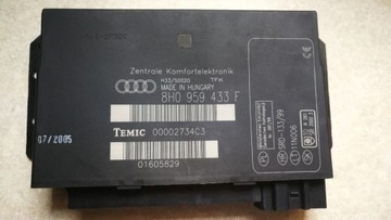 Audi a4 b6 1.8 T Cabrio moduł komfortu 8H0959433F 