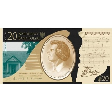 20 zł – Fryderyk Chopin - st. UNC 