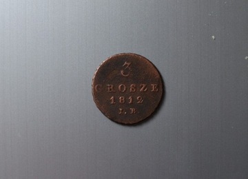 Polska 3 grosze 1812 IB