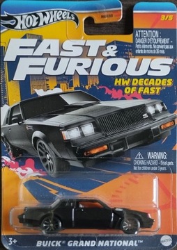 HOT WHEELS FAST & FURIOUS BUICK GRAND NATIONAL