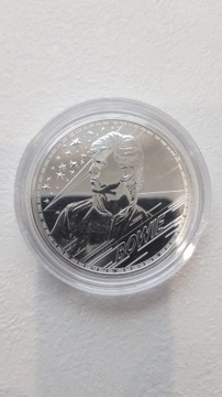 Legendy muzyki Bowie 1 oz srebrna moneta okazja