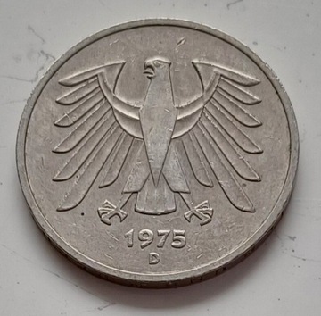 Niemcy - 5 marek 1975r. D