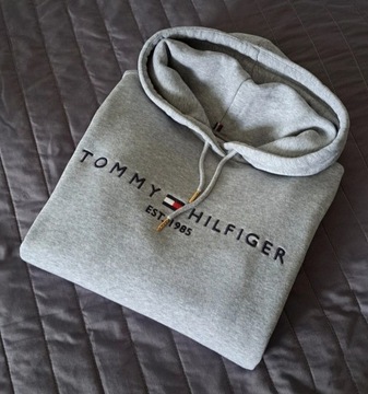 Tommy Hilfiger szara bluza z kapturem 