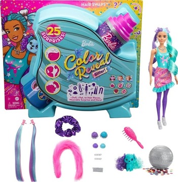 Barbie Color Reveal Imprezowe stylizacje Lalka +