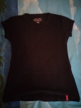 Koszulka damska bluzeczka czarna LaTynka r. S/M