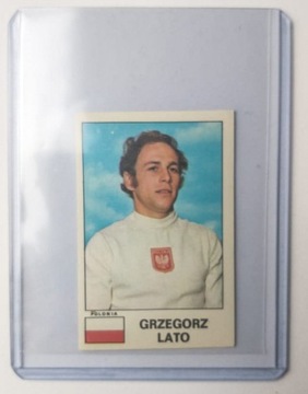 Naklejka Panini Grzegorz Lato 1975 Kolekcjonerska