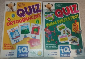 Zestaw gier/Quiz ortografia i wszystko wiem 