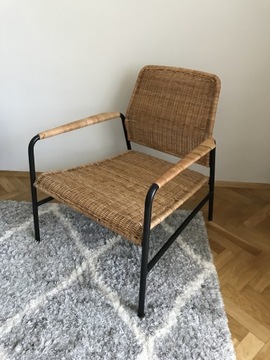 Fotel rattan/antracyt 