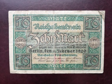 10 marek Niemcy 1920 rok!