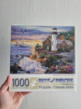 Bits and Pieces puzzle 1000 widok morze latarnia