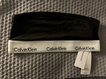 Stanik bandeau Calvin Klein biustonosz CK czarny M