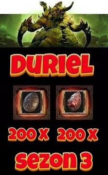 Diablo 4 SEZON 3 Duriel Shard Agony Slick Egg