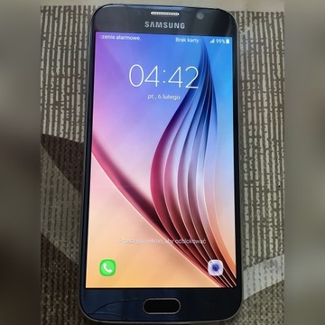 Samsung Galaxy S6 Sprawny pęknięta szybka