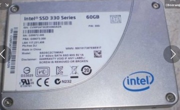 dysk ssd Intel 330 SSD MLC 60GB 2,5 SATA