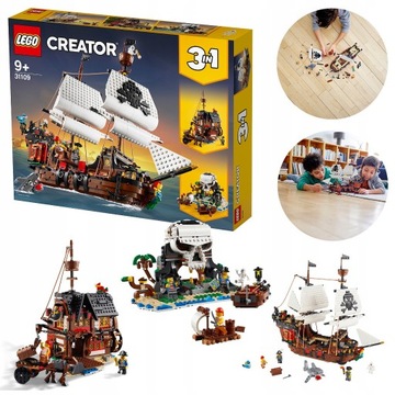 LEGO 31109 Creator - Statek piracki 3w1 NOWY