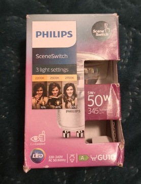 Żarówka Led Philips SceneSwitch GU10 5w (50w)