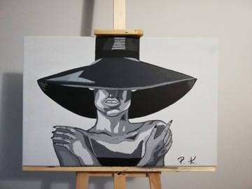  Obraz "Kobieta w kapeluszu"