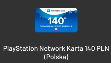 Doładowanie Sony Playstation Store PSN 140 zł Kod