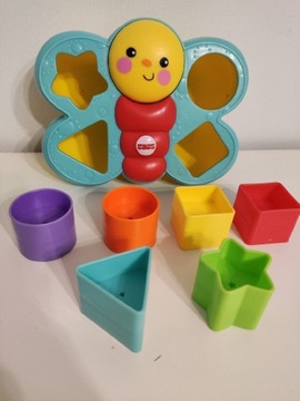 Fisher Price Sorter Kształtów Motylek i Klocki