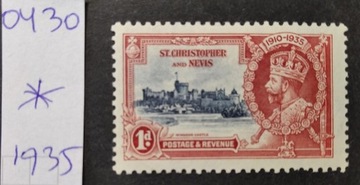 0430 St. Kitts and Nevis Anglia kolonie 1935 *