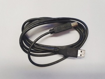 Kabel USB 2.0 A-B 1.5m czarny (drukarkowy)