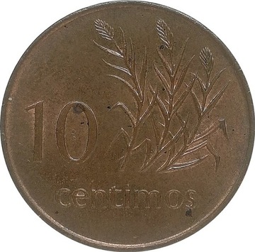 Mozambik 10 centimos 1975, KM#93