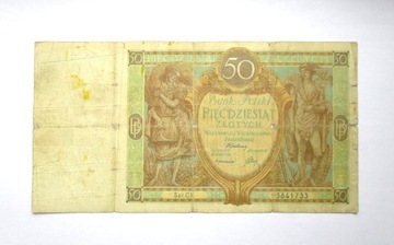 50 Złotych 1929 r.  seria CK