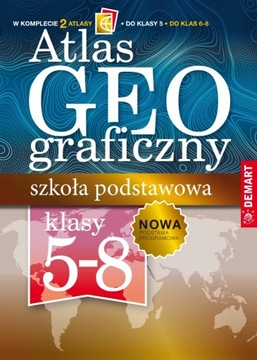 Pakiet atlasów geograficznych. Szkoła podstawowa. Klasy 5-8 ~ NOWA