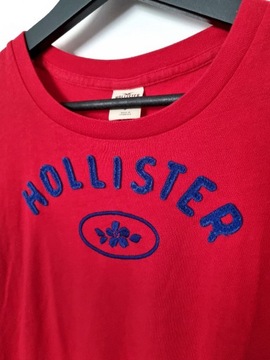 Hollister czerwony t-shirt S