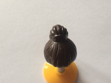 LEGO włosy brązowe długie kucyk 17347