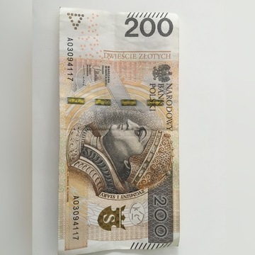 Banknot 200 zł seria A0