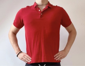 Męska koszulka polo czerwona